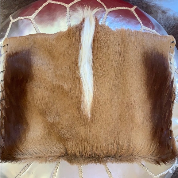 E.R. Leather goods springbok leather large clutch - Picture 2 of 5